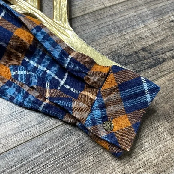 Matilda Jane General Store Plaid Tunic Blue Orange - Picture 6 of 12